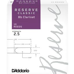 D'addario Classic Clarinet 2.5 Classic Box 10