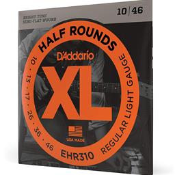 D'Addario 10-46 Regular Light, XL Half Rounds Electric Guitar Strings