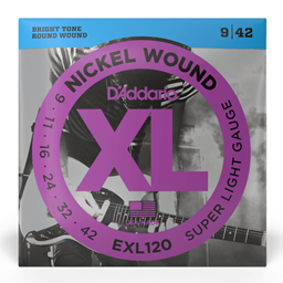 D'Addario 09-42 Super Light, XL Nickel Electric Guitar Strings