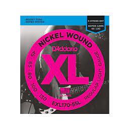 D'Addario 45-130 Regular Light 5-String, Super Long Scale, XL Nickel Bass Strings