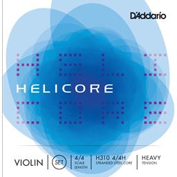 Helicore Violin String Set, 4/4 Scale, Medium Tension