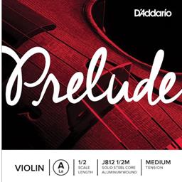 Prelude Strings Violin Single A String, 1/2 Scale, Medium Tension