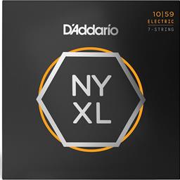D'Addario 10-59 Regular Light 7-String, NYXL Electric Guitar Strings