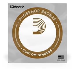 D'Addario PB034 Phosphor Bronze Wound Acoustic Guitar Single String, .034