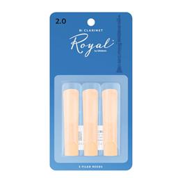 Rico Royal Bb Clarinet Reeds, Strength 2, 3-pack