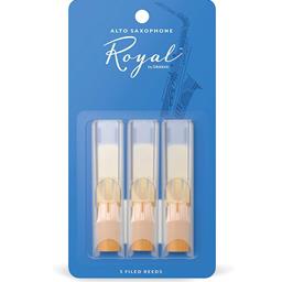Rico Royal Alto Sax Reeds, Strength 2.5, 3-pack