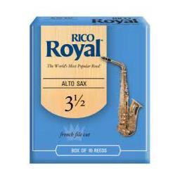 Rico Royal Alto Sax Reeds, Strength 3.5, 10-pack