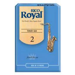 Rico Royal Tenor Sax Reeds, Strength 2, 10-pack