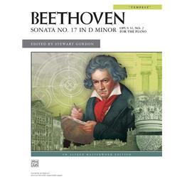 Piano Beethoven Sonata No. 17 in D Minor Opus 31, No. 2 Solo Piano