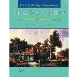 Piano Vanhal Three Easy Sonatinas Piano Duet