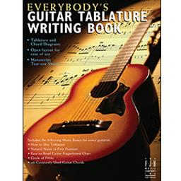 Guitar Everybody's Guitar Tablature Writing Book