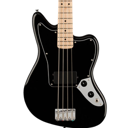 Squier Affinity Series Jaguar Bass H, Maple Fingerboard, Black Pickguard, Black