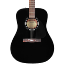Fender CD-60 Dreadnought V3 Acoustic Guitar Black with Case