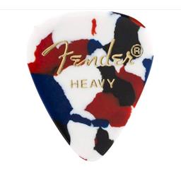 Fender Classic Celluloid, Confetti, 351 Shape, Heavy, 12 Count