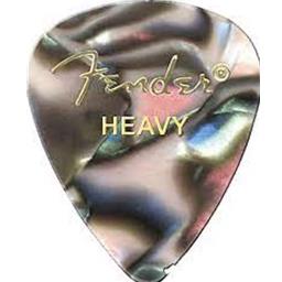 Fender Premium Celluloid 351 Shape Picks, Heavy, Abalone, 12-Pack