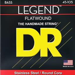 DR Flatwound Stainless Steel Round Core Bass 45-105 Strings