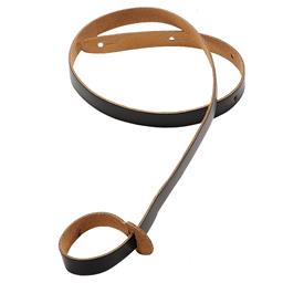 LEVY'S 3/4" Wide Black Genuine Leather Mandolin Strap.