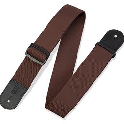 LEVY'S 2" Wide Brown Polypropylene Guitar Strap.