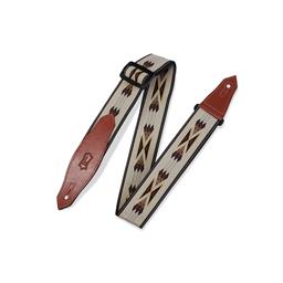 LEVY'S 2" Wide Tan Woven Guitar Strap.