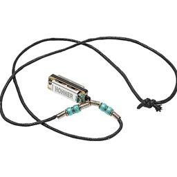Hohner  Mini Harmonica Necklace Light Blue