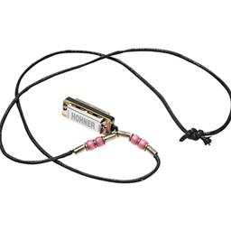 Hohner  Mini Harmonica Necklace Pink
