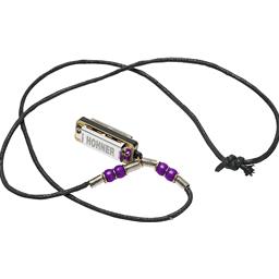 Hohner  Mini Harmonica Necklace Purple