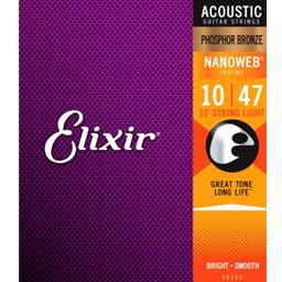Elixir 10-47 12-String Nanoweb Phosphor Bronze