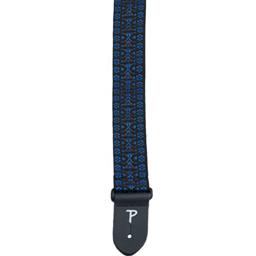 Perri's 2" Blue Retro Hootenanny Poly Guitar Strap