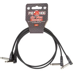PigHog Lil' Pigs 2ft low profile patch cables, 2pk