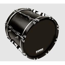 Evans MX2 Black Marching Bass Drum Head, 24"