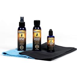 Music Nomad Premium Guitar Care System (5 Pak) - Guitar ONE(4 oz.), F-ONE(2 oz.), Guitar Polish(4 oz.), 2 Microfiber Cloths