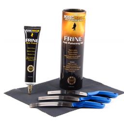 Music Nomad FRINE Fret Polishing Kit - FRINE Fret Polish, 3 Fretboard Guards, 8"x6" Cloth