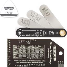 Music Nomad Truss Rod Gauge & String Action Gauge Combo Bundle - MN600 + MN602 Shrink-wrapped Together