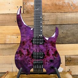 LEGATOR Ghost 6 string Super Shred Magenta Burl