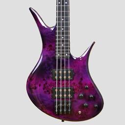 LEGATOR Helio 4 String Bass Magenta Burl