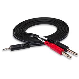 Hosa 3' Audio Cable 3.5mm TRS to Dual 1/4 Mono