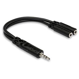 Hosa 3.5 mm TRS Y Cable 1 male to 2 female