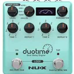 Nux Duotime Dual Delay Engine Stereo Delay