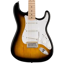 Squier Sonic Stratocaster, Maple Fingerboard, White Pickguard, 2-Color Sunburst