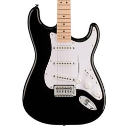 Squier Sonic Stratocaster, Maple Fingerboard, White Pickguard, Black