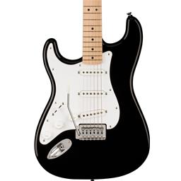 Squier Sonic Stratocaster Left-Handed, Maple Fingerboard, White Pickguard, Black