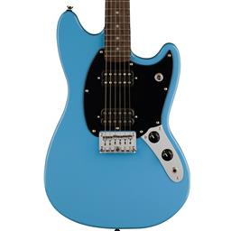 Squier Sonic Mustang HH, Laurel Fingerboard, Black Pickguard, California Blue