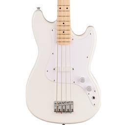 Squier Sonic Bronco Bass, Maple Fingerboard, White Pickguard, Arctic White