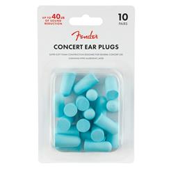 Fender Concert Ear Plugs (10 Pair), Daphne Blue