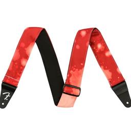 Fender Tie Dye Acid Wash Strap, Red, 2"
