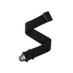 D'Addario Auto Lock Guitar Strap, Black Padded Stripes
