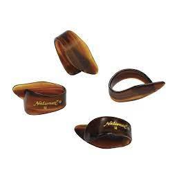 National Celluloid Thumb Picks, Medium Tortoiseshell - 4-Pack
