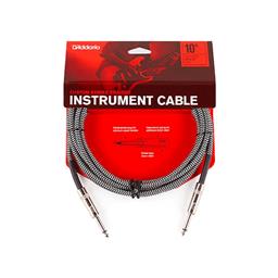 D'Addario Custom Series Braided Instrument Cable, Grey, 10'