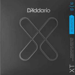 D'Addario 12-53 Light, XT Phosphor Bronze Coated Acoustic Guitar Strings