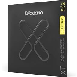 D'Addario 09-46 Super Lt Top/Reg Btm, XT Nickel Coated Electric Guitar Strings